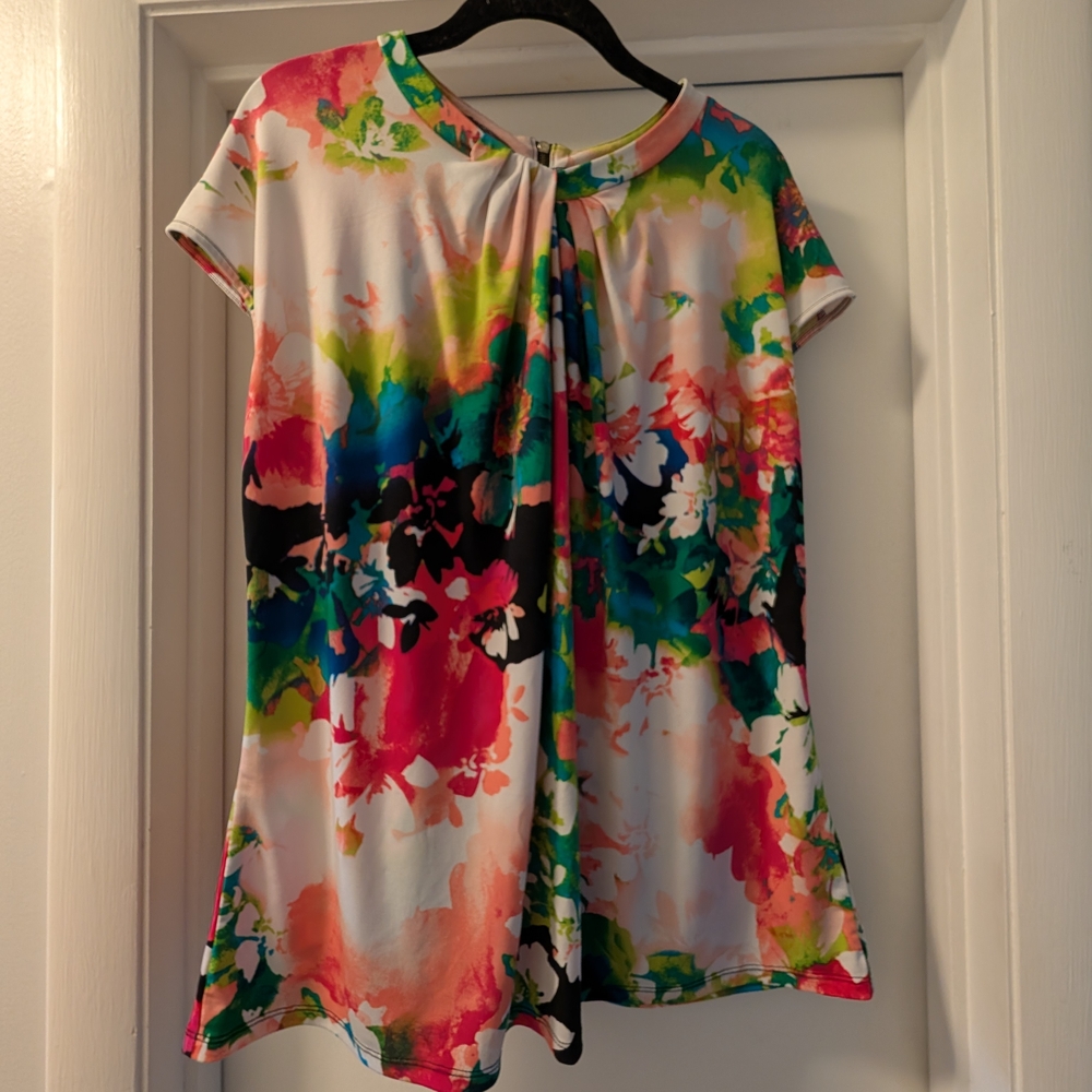Worthington Multicolor Floral Blouse